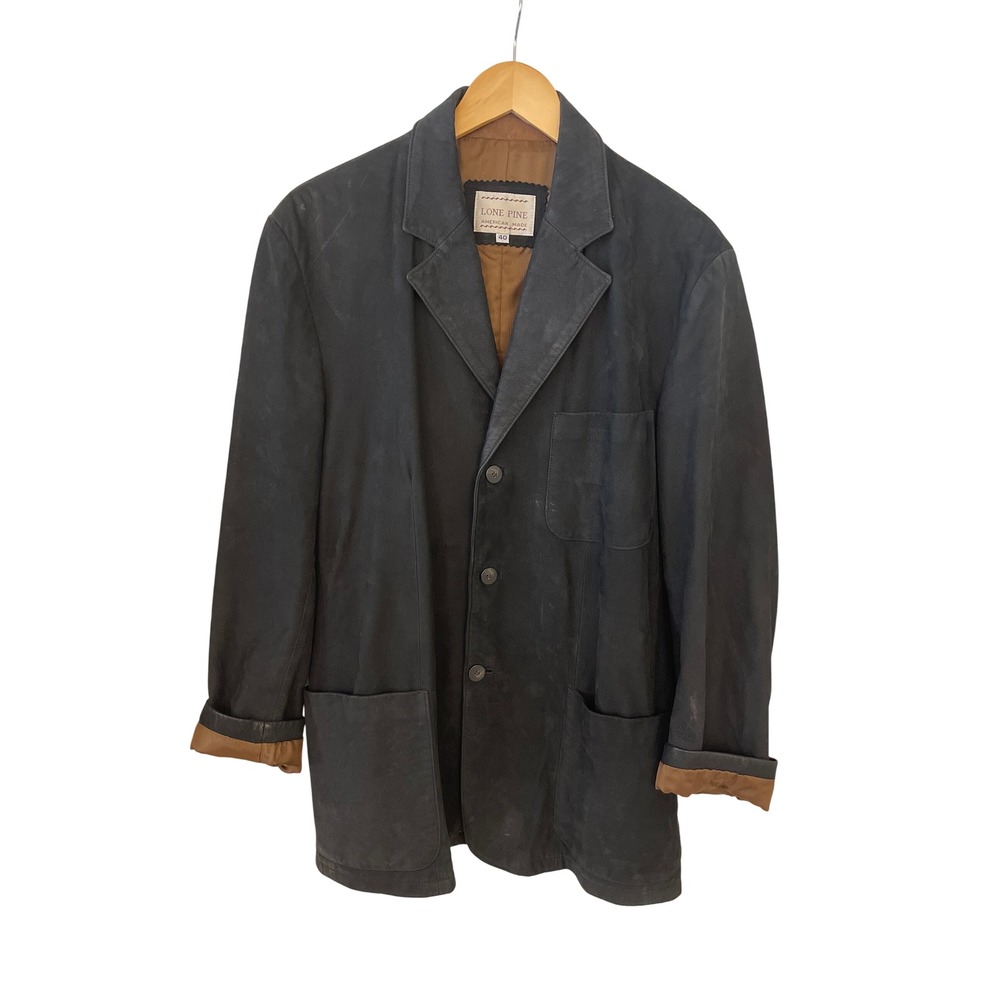Lone Pine‎ Vintage American Made Leather Blazer Jacket Mens Size 40